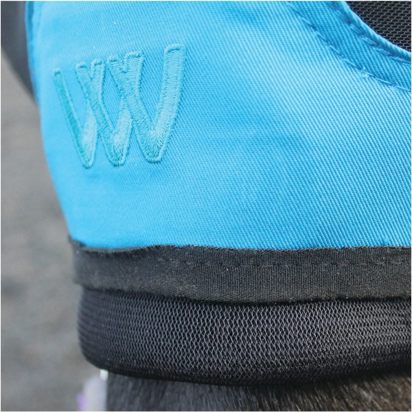 Woof Wear UV Fly Mask Without Ears - Black / Turquoise